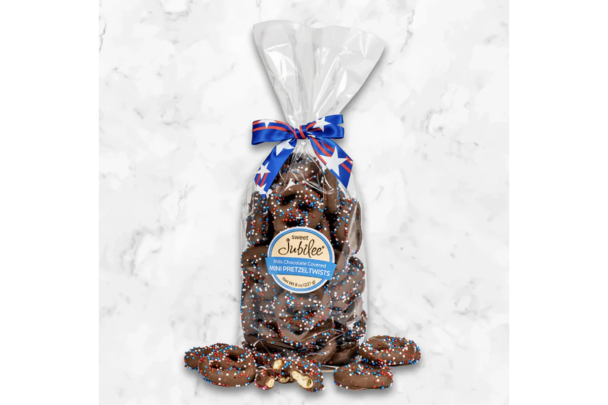 Patriotic Chocolate Covered Pretzels - Sweet Jubilee - Image 3