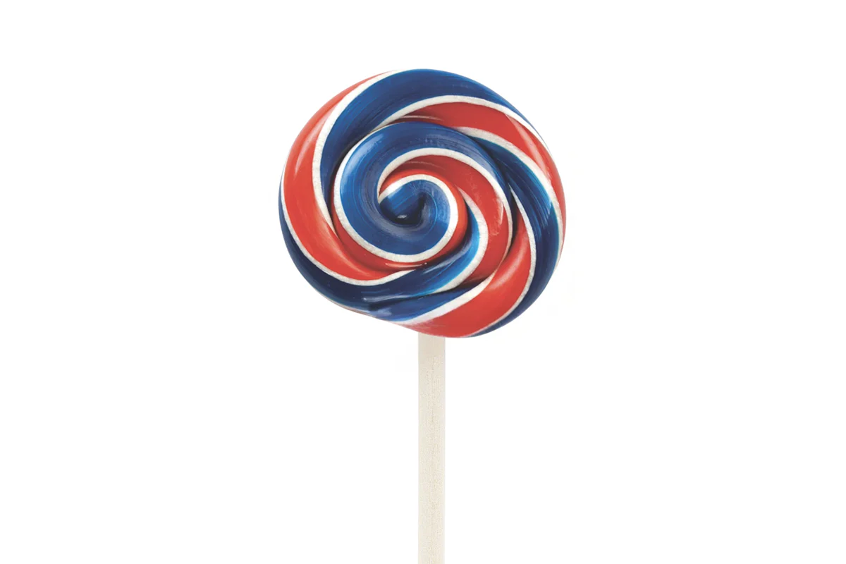 Patriotic Swirl Star Lollipop - Melville