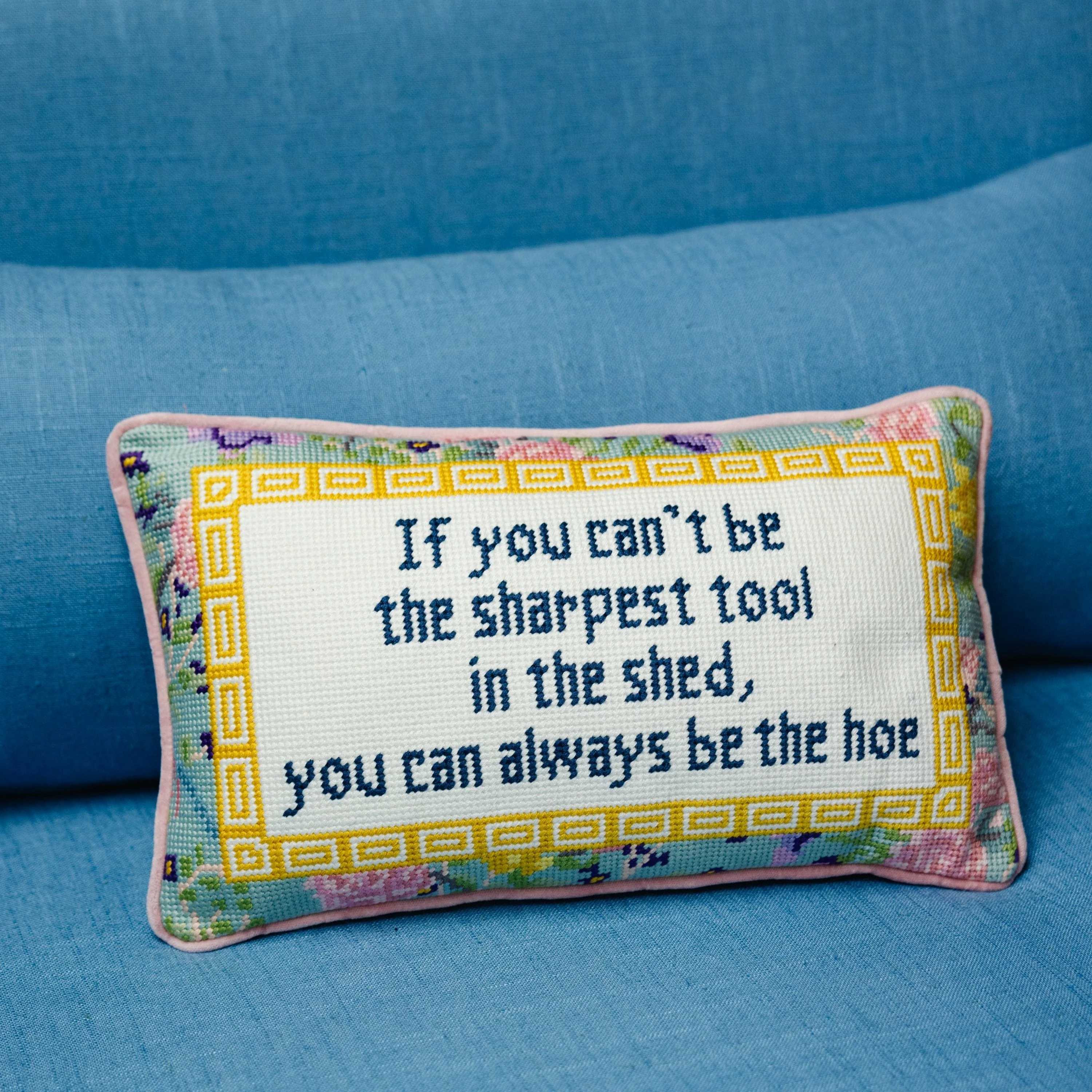 Sharpest Tool Needlepoint Pillow - Image 3